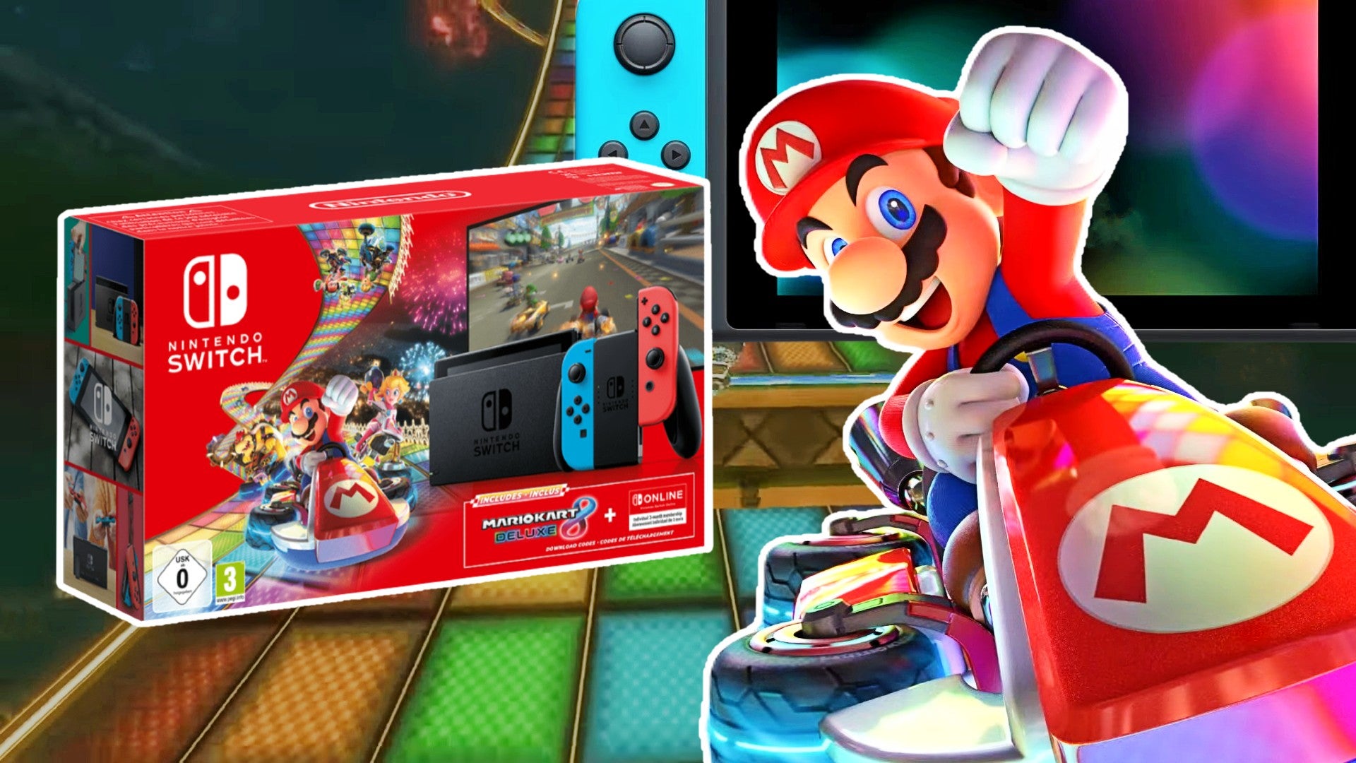 Nintendo Switch im BlackFridayBundle 288 Euro für Konsole, Mario